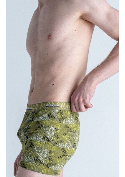 Erkek Çok Renkli 3'lü Likralı Pamuklu Boxer (Bordo Gri Tılsım) fiyatları