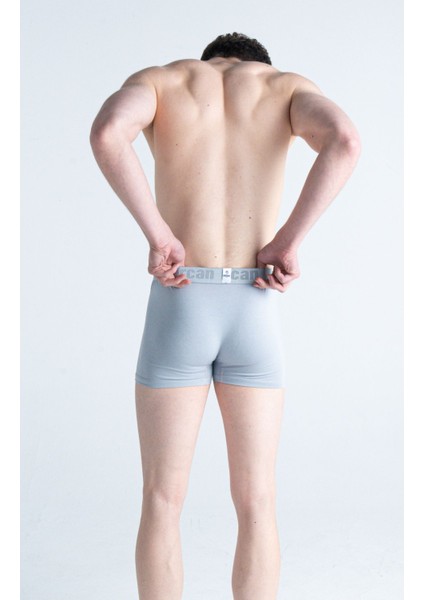 Erkek Çok Renkli 3'lü Likralı Pamuklu Boxer (Bordo Gri Tılsım) fırsatları