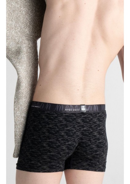 Erkek Çok Renkli 3'lü Likralı Pamuklu Boxer (Siyah Gri Uzay) fiyatları