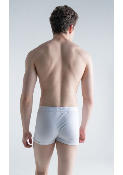 Erkek Çok Renkli 3'lü Likralı Pamuklu Boxer (Beyaz Bordo Geometrik) fırsatları