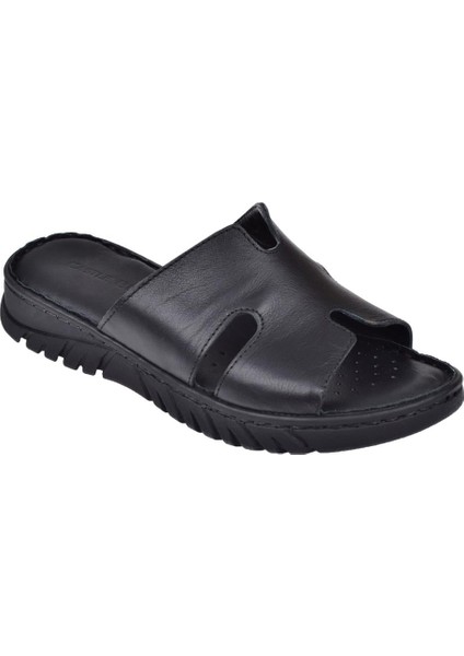 Deri Comfort Kadın Terlik SK-22357 Siyah