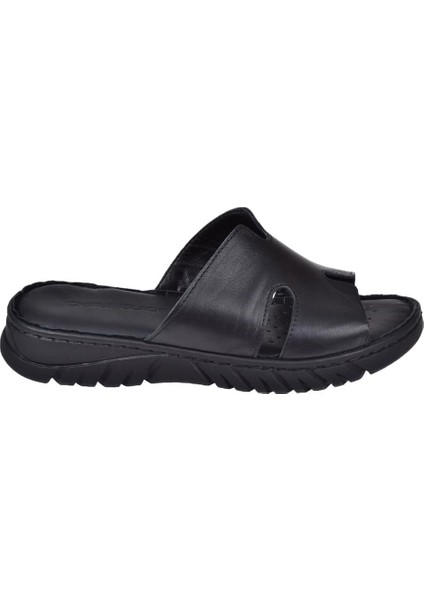 Deri Comfort Kadın Terlik SK-22357 Siyah