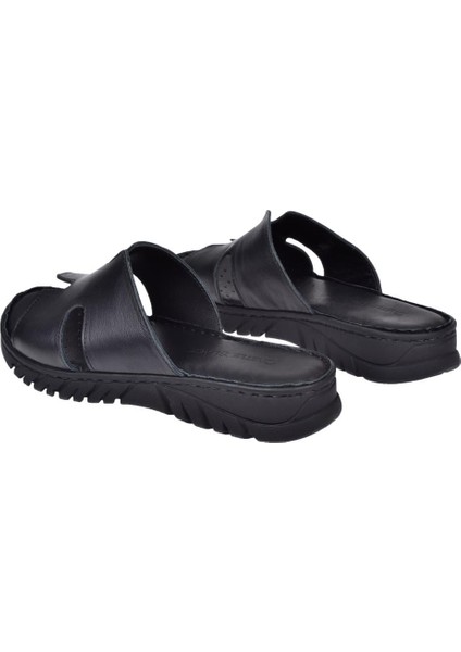 Deri Comfort Kadın Terlik SK-22357 Siyah