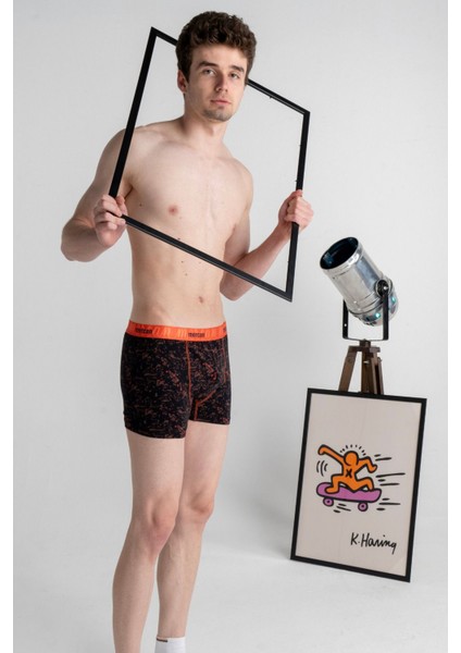 Desenli Likralı Pamuklu Esnek Erkek Baskılı Boxer - Picasso fiyatları