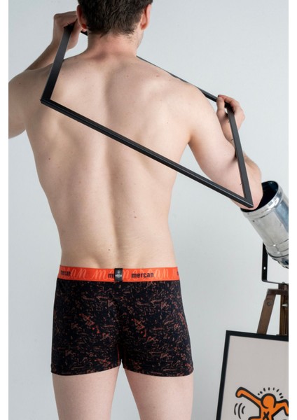 Desenli Likralı Pamuklu Esnek Erkek Baskılı Boxer - Picasso fırsatları