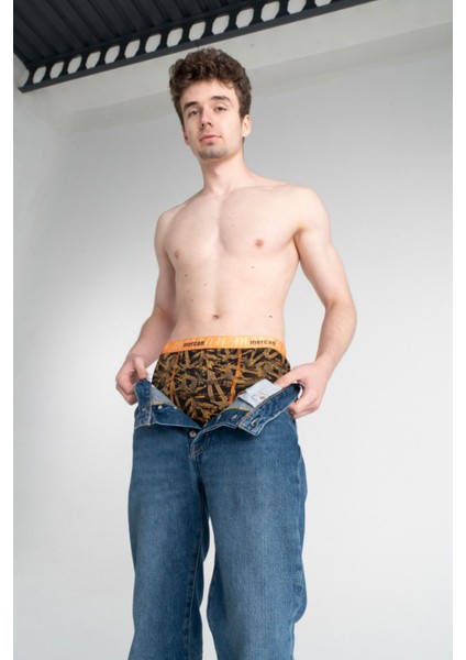 Geometrik Desenli Likralı Pamuklu Baskılı Erkek Boxer fiyatları