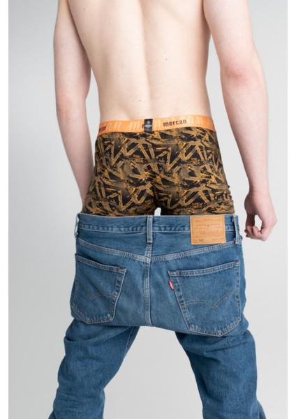 Geometrik Desenli Likralı Pamuklu Baskılı Erkek Boxer fırsatları