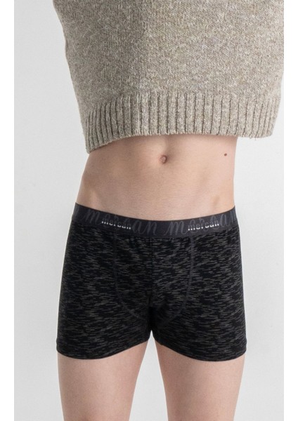 Erkek Çok Renkli 3'lü Likralı Pamuklu Boxer (Beyaz Gri Uzay) fiyatları