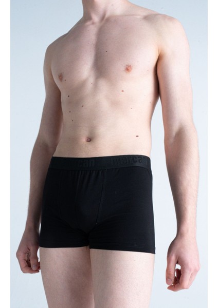 Erkek Çok Renkli 3'lü Likralı Pamuklu Boxer (Beyaz Değer Siyah) fiyatları