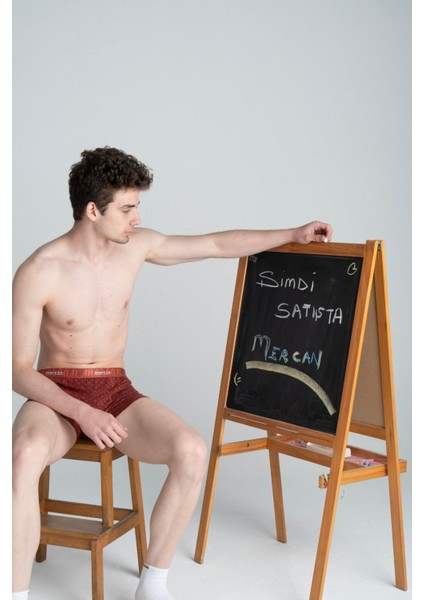 Değer Desenli Likralı Pamuklu Baskılı Erkek Boxer modelleri