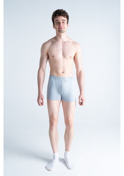 3'lü Pamuklu Likralı Çok Renkli Esnek Erkek Boxer (Bordo Antrasit Gri) fiyatları