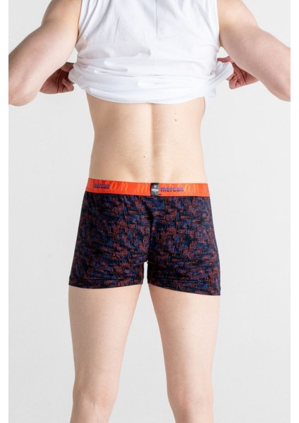 Karmaşık Desenli Pamuklu Baskılı Esnek Erkek Boxer modelleri