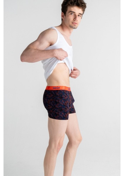 Karmaşık Desenli Pamuklu Baskılı Esnek Erkek Boxer fırsatları