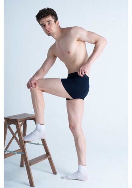 Likralı Pamuklu Esnek Ultra Rahat Lacivert Erkek Boxer fiyatları