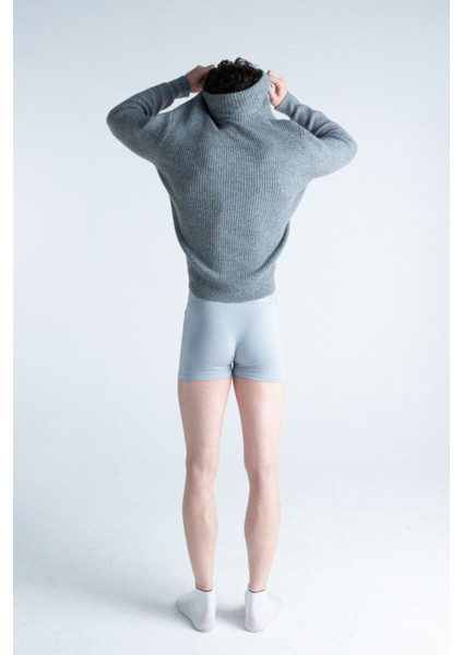 3'lü Erkek Çok Renkli Pamuklu Likralı Boxer (Gri Antrasit Danger) modelleri