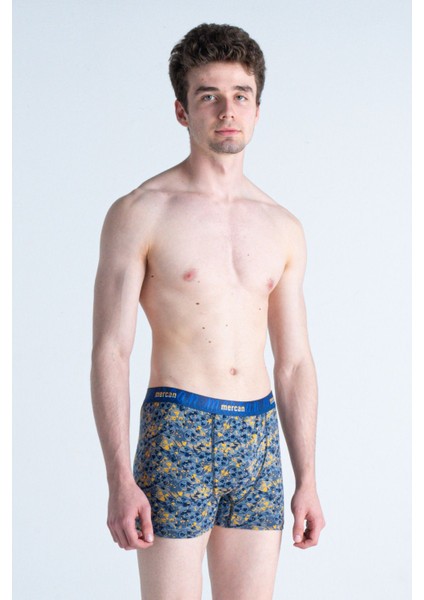 3'lü Erkek Çok Renkli Pamuklu Likralı Boxer (Gri Antrasit Danger) fırsatları