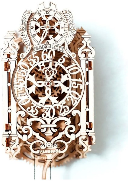 Royal Clock 3D Ahşap Saat Maketi 110X11X10 cm