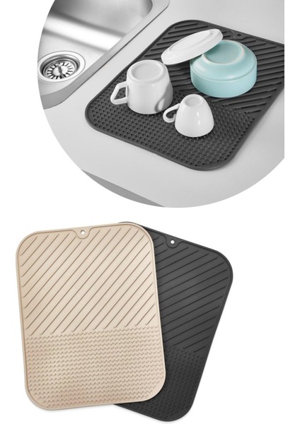 Silikon Kaydırmaz Mutfak Için Bulaşık Matı, Çok Amaçlı Kurutmalık 36X28CM modelleri