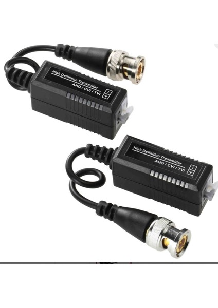 Balun Cat5 Cat6 ile Bnc Kamera Montaj Bnc Dönüştürücü Pasif Balun