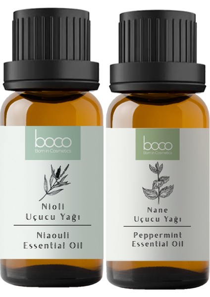 2'li Paket Nioli Yağı ve Nane Yağı, Uçucu Yağı, Saf ve Doğal, Buhurdanlık, Difüzör, Masaj fiyatları