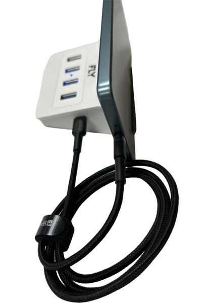 4'lü USB Çoklayıcı Hub Şarj Standı,pc-Mac Uyumlu 1x Type-C Çıkışlı