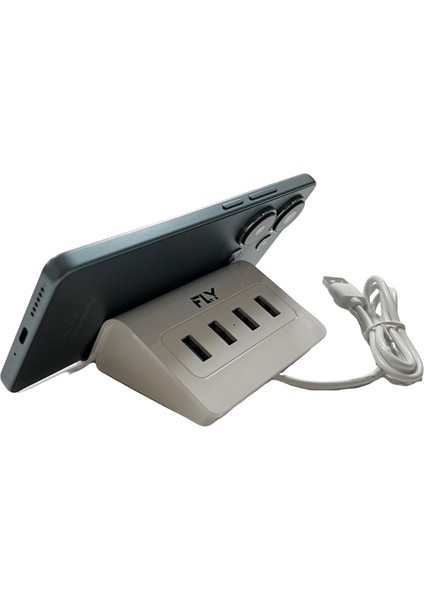 4'lü USB Çoklayıcı Hub Şarj Standı,pc-Mac Uyumlu 1x Type-C Çıkışlı