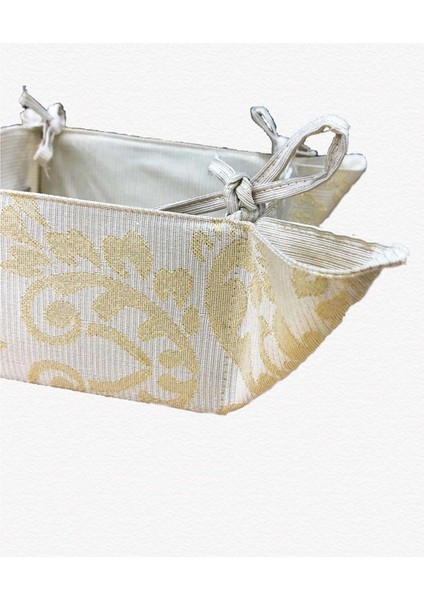 Ekmek Sepeti Gold Simli Jakarlı Sıvı Geçirmez Lure x Kumaş 35 x 35 cm fiyatları