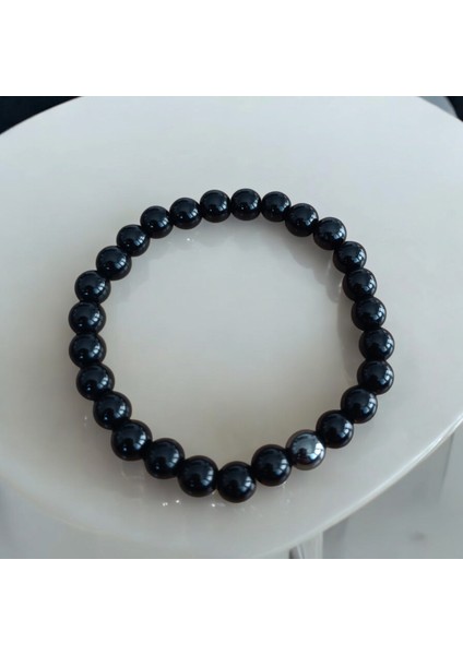 Hematit Bileklik Oniks Bileklik Doğal Taş Bileklik - Pozitif Enerji - Koyu Gri Hematit Taşı - Sevgiliye Hediye modelleri