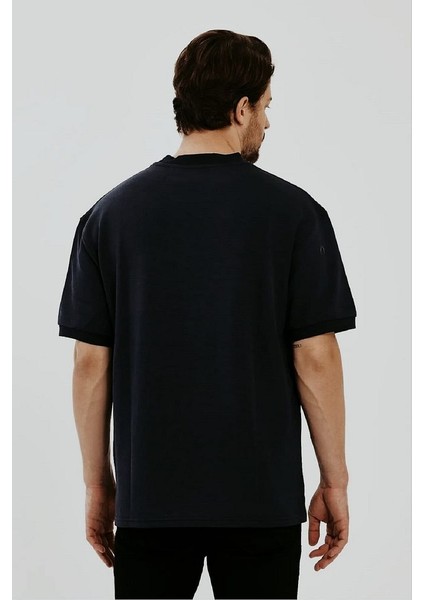 Erkek Bisiklet Yaka Garnili Iki Iplik % 100 Pamuk Cotton Oversize T-Shirt fırsatları