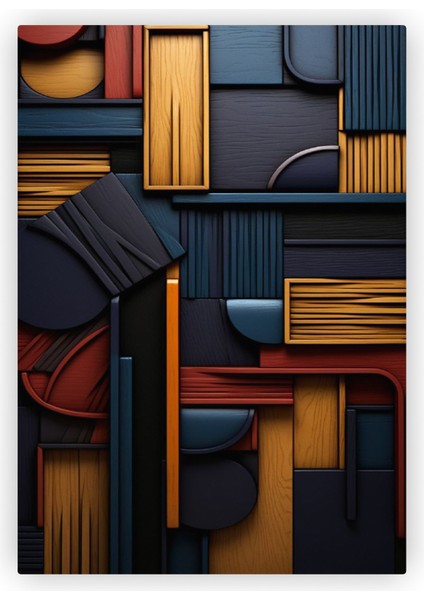 Duvar Sanatı Modern Sanat Ahşap Poster 20X29 cm