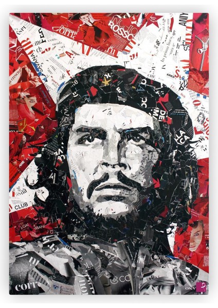 Che Guevara Devrim Yıldızı Pop Art Ahşap Poster 20X29 cm