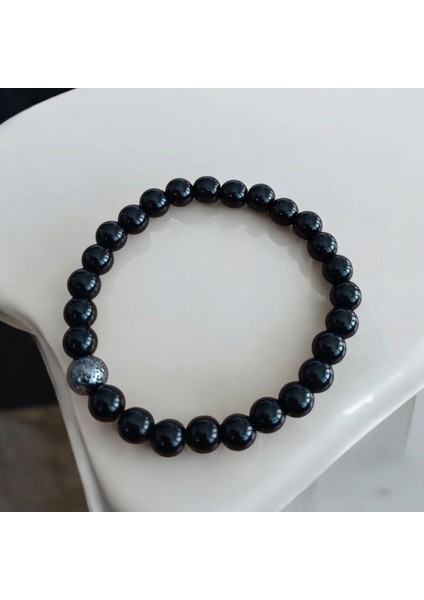 Lav Taşı Bileklik Oniks Bileklik Bazalt Bileklik - Doğal Taş Bileklik - Sevgiliye Hediye modelleri