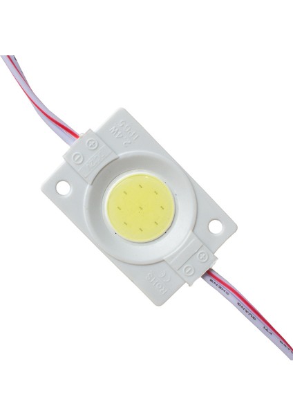 12 V Kasalı Kapaksız 30 x 45 mm Beyaz Yuvarlak Cob LED