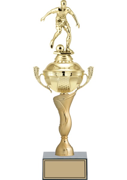 Kişiye Özel Futbol Figürlü Kupa-Okul Kupası-Ödül Kupası-Turnuva Kupası 43 cm