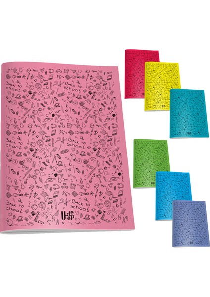 Umut U-Deep A5 Pp Kapak Defter 40 Yaprak Kareli 12'li