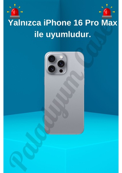 iPhone 16 Pro Max Uyumlu Lüks Gold Kristal Taşlı Kılıf