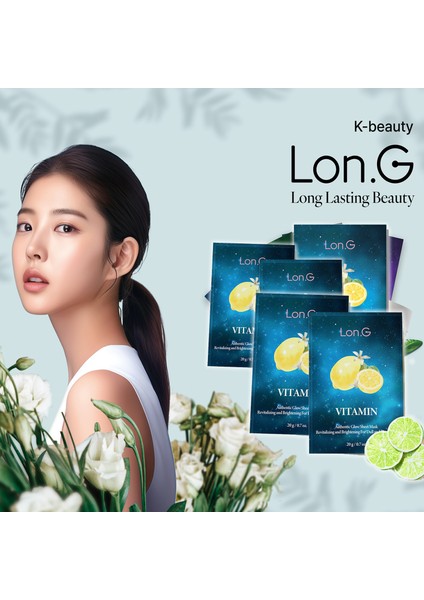 K-Beauty 10'lu Kutu Vitamin Otantik Canlandırıcı Aydınlatıcı Yüz Maskesi