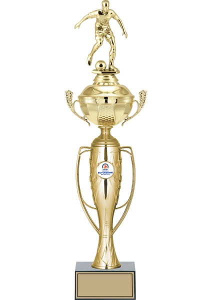 Kişiye Özel Futbol Figürlü Kupa-Okul Kupası-Ödül Kupası-Turnuva Kupası 46 cm