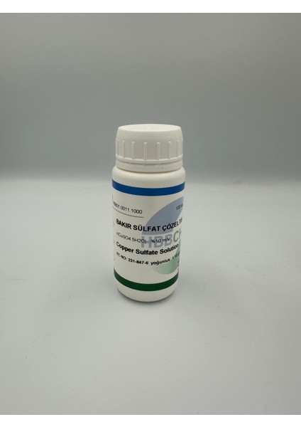Bakır Sülfat Çözeltisi %10 100 ml