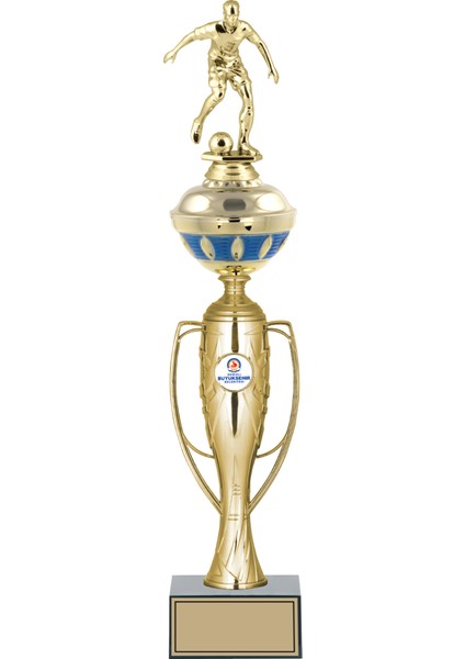 Kişiye Özel Futbol Figürlü Kupa-Okul Kupası-Ödül Kupası-Turnuva Kupası 46 cm