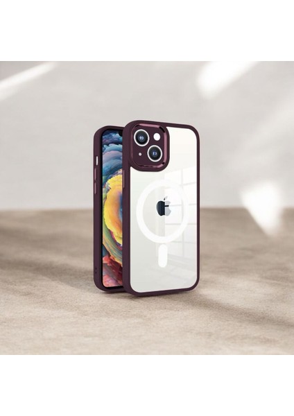 Magsafe Guard Silikon Kılıf - Derin Mor Apple iPhone 13 Pro Max