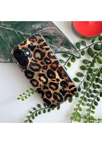 Leopar Desenli Lüks Apple iPhone Kılıfı Apple iPhone 16 Pro