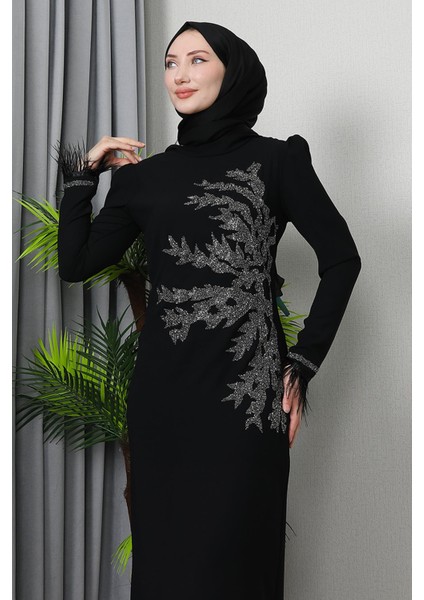Miyaser Tesettür Elbise Siyah indirimleri