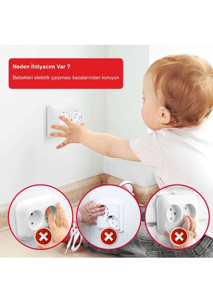 6 Adet Priz Koruyucu - Priz Kapatıcı - Priz Kapağı modelleri