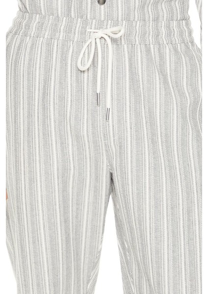 Çizgili Slim-Fit Pantolon modelleri