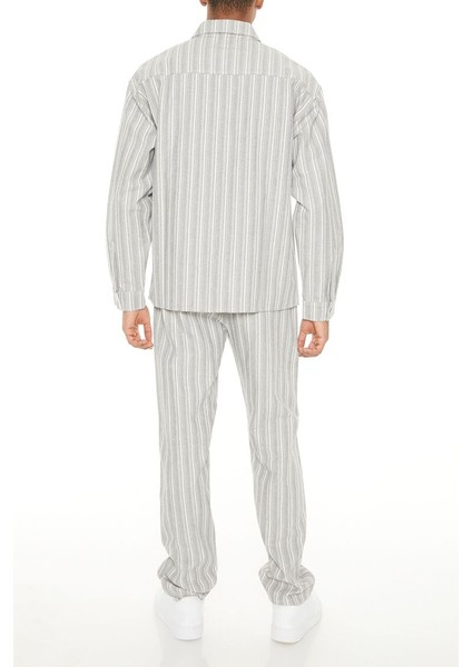 Çizgili Slim-Fit Pantolon fırsatları