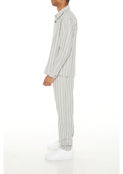 Çizgili Slim-Fit Pantolon indirimleri