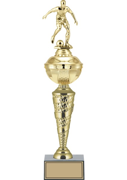 Kişiye Özel Futbol Figürlü Kupa-Okul Kupası-Ödül Kupası-Turnuva Kupası 44 cm