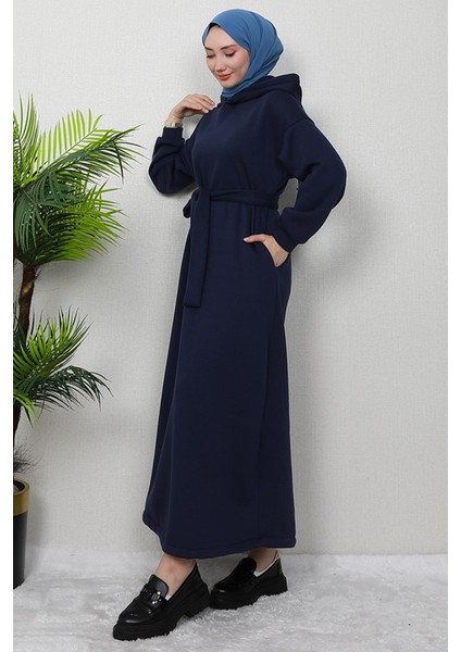 Şardonlu Cepli Elbise Lacivert fiyatları