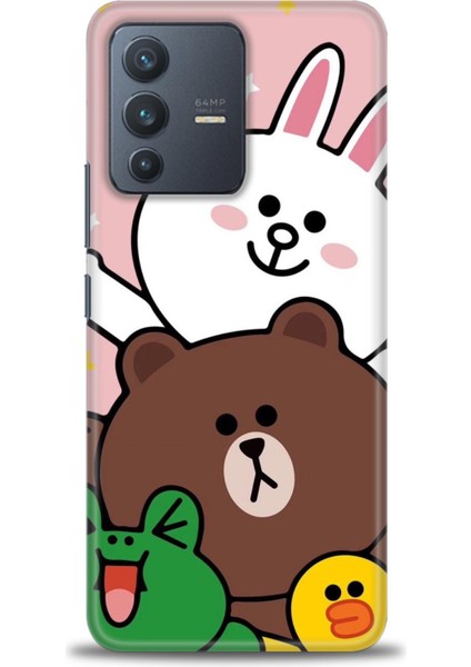 Vivo V23 5g İle Uyumlu Hd Baskılı Silikon Kılıf - 399